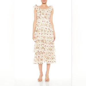Chic Floral Tiered Dress